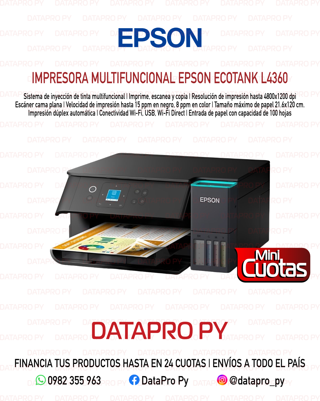 Impresora Multifuncional Epson Ecotank L4360